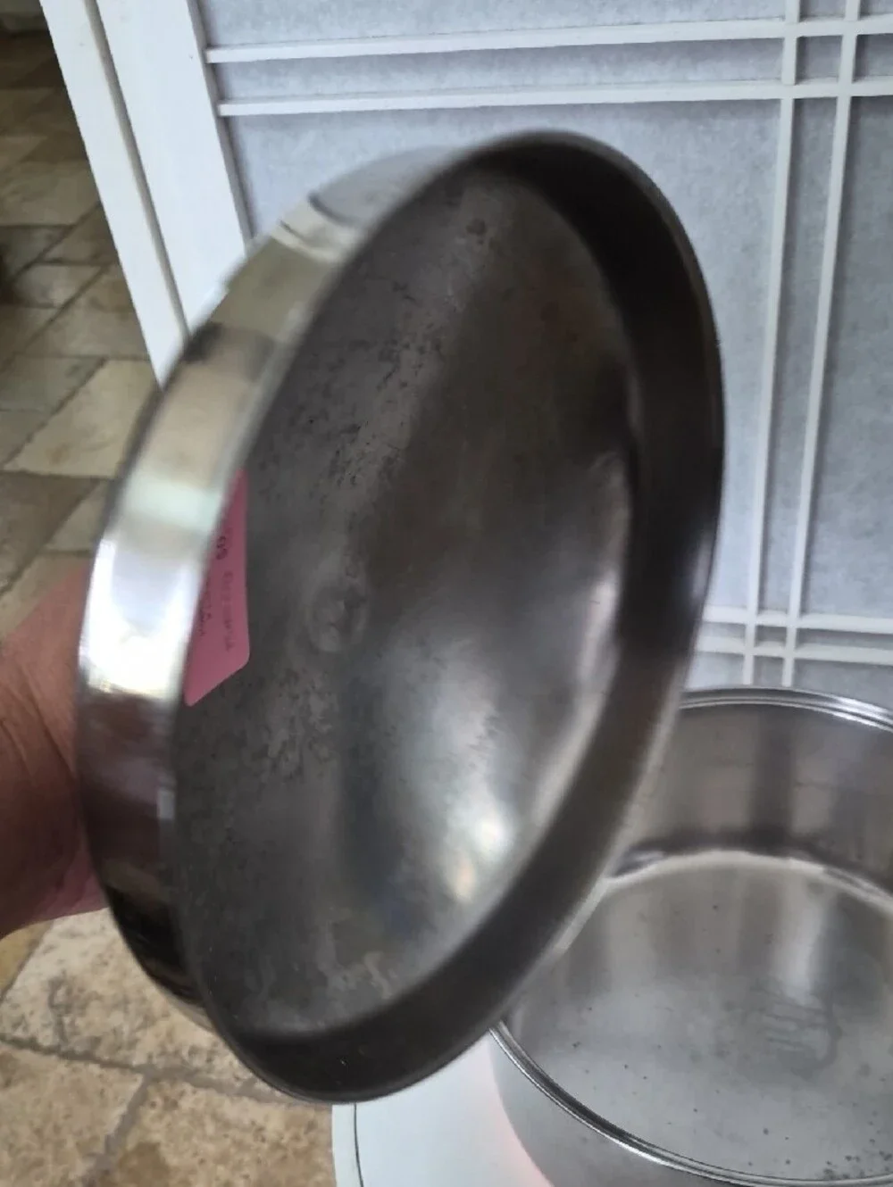 Vintage Revere Ware 4 Qt Copper Bottom Stainless Pot With Lid.